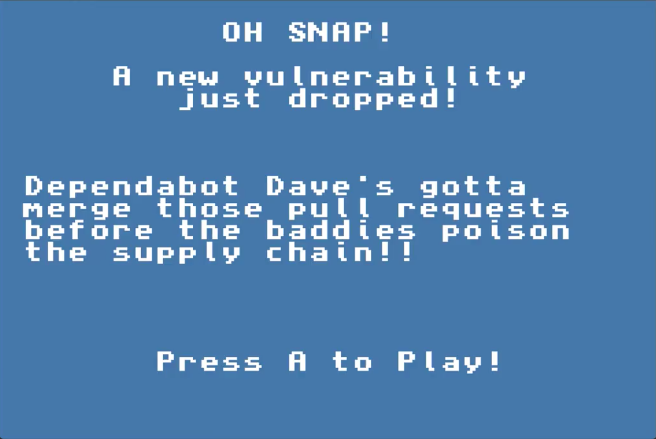 Screenshot of the title screen